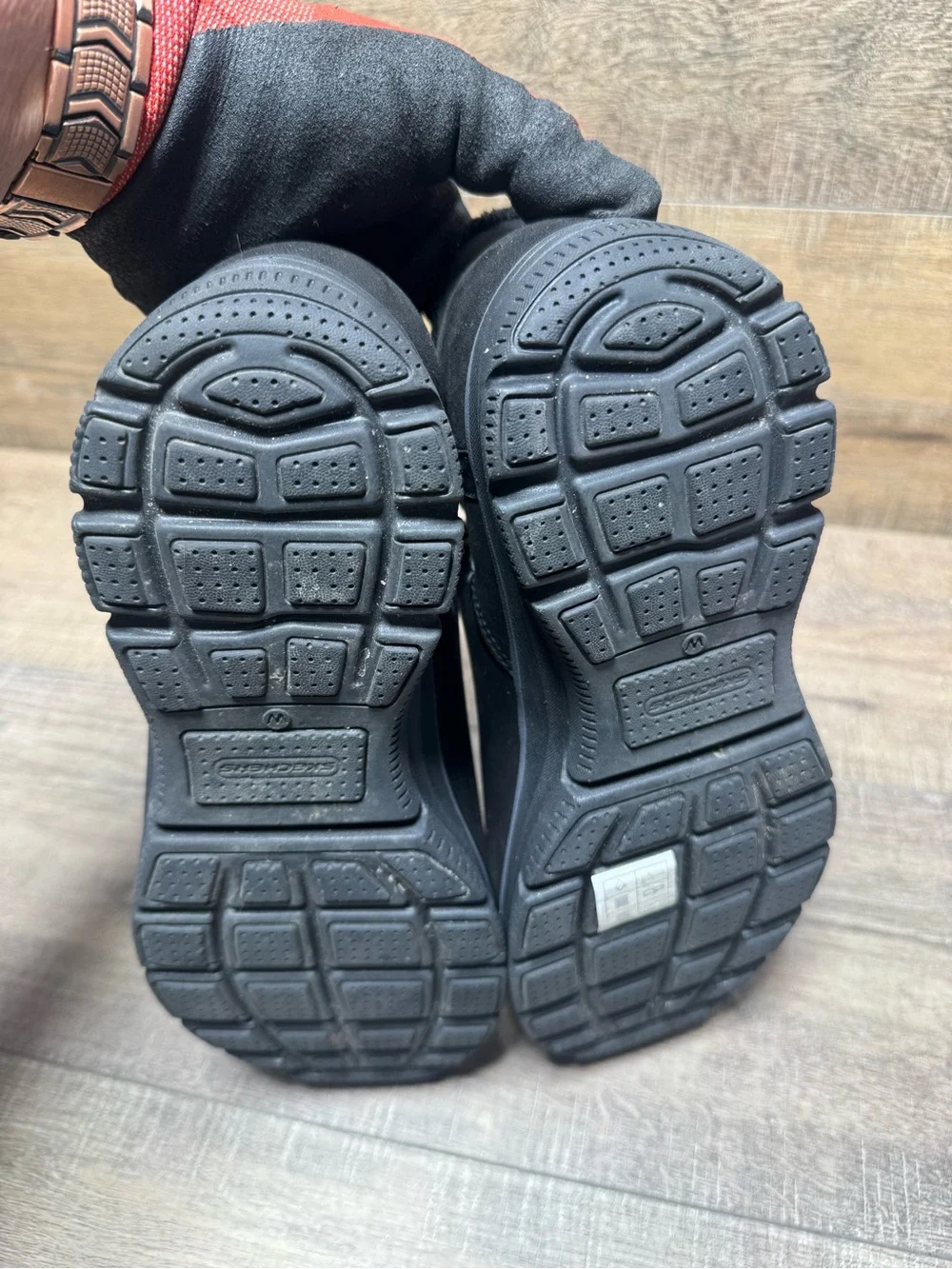 Skechers Men's Black Slip-On Chukka Boots